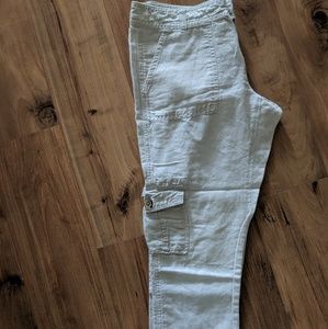 Banana Republic linen capri pantd